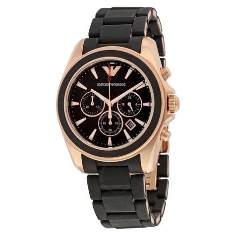 armani replica orologi|Emporio Armani Sportivo Chronograph Black Dial S .